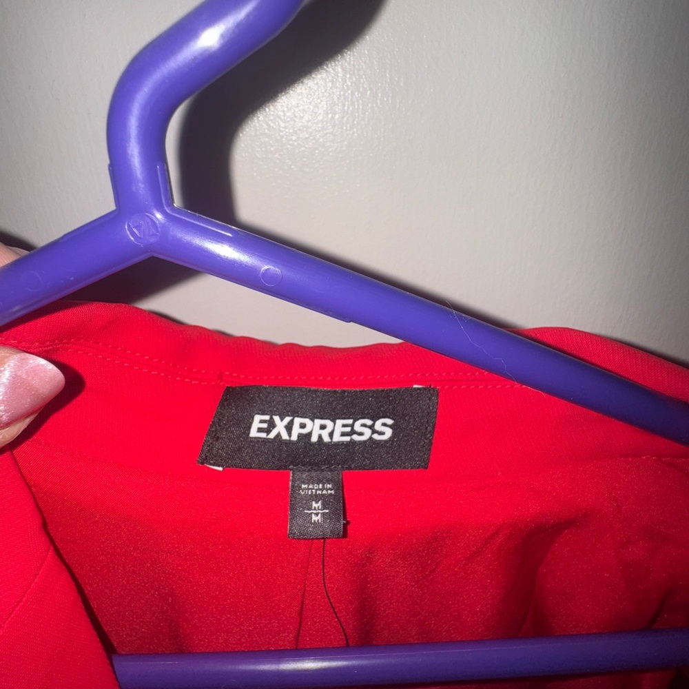 Express Bold Scarlet Blazer